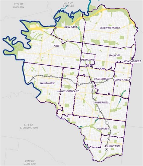 boroondara heritage map.